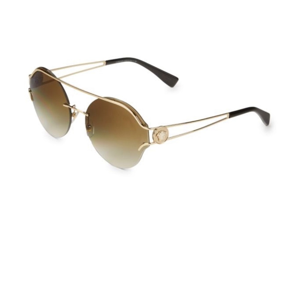 VERSACE CIRCULAR WIREFRAME SUNGLASSES
